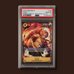 GEM MINT PSA 10 💎 102 SANJI BANDAI CARD GAMES FEST 23-24 EDITION - Image 1