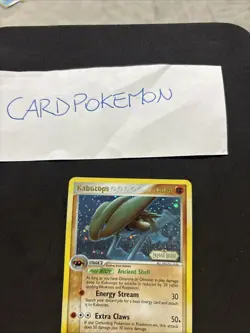Pokemon Card Kabutops 7/92 EX Legend Maker-stamped-Eng-Holo-Nm! - Image 2