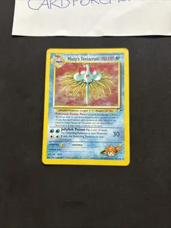 Pokemon Card Misty’s Tentacruel 10/132 gym Challenge Holo-Eng-ecc! - Image 3