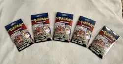 Pokemon TCG Pack Lot of 5 New Sealed (1 Guaranteed Foil Card Each) - Image 1