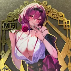 Goddess Story Gold METAL Card - Serial Number #155/200! Kafka Anime Girl - Image 2