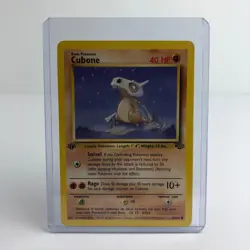 1st Edition Cubone Pokemon Card 50/64 - 1999 - Wizards - Good - Image 1
