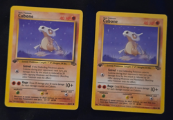 LOt of 2 Pokemon TCG Cubone Jungle 50/64 Regular 1st Edition Common Cards - Image 1