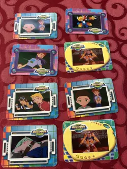 Digimon 2000 Film Cel Cell Card Lot OF 8 - Image 1