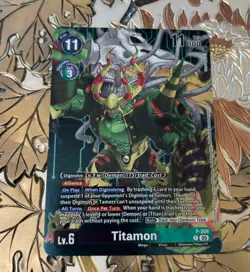 Digimon Card Game Titamon P-209 Box Topper BT23 Hackers Slumber - Image 1