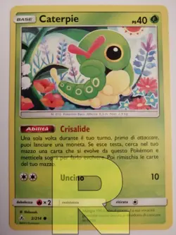Caterpie R Legami Inossidabili R 2/214 R Comune R Pokemon R Italiano - Image 1