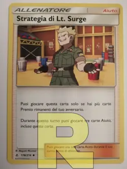 Strategia di Lt. Surge R Legami Inossidabili 178/214 Non Comune Pokemon Italiano - Image 1