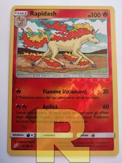Rapidash R Gioco Di Squadra 18/181 R Reverse Holo Foil R Pokemon R Italiano - Image 1