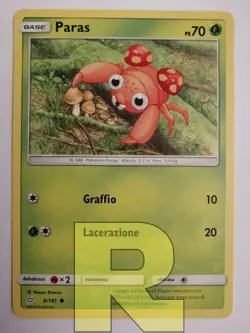 Paras R Gioco Di Squadra 6/181 R Comune R Pokemon R Italiano - Image 1