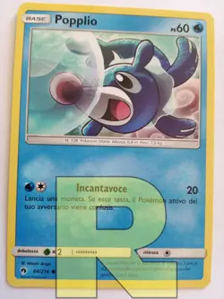 Popplio R Tuoni Perduti 64/214 R Comune R Pokemon R Italiano R Errecards - Image 1