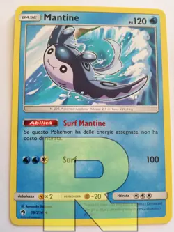 Mantine R Tuoni Perduti 58/214 R Non Comune R Pokemon R Italiano - Image 1
