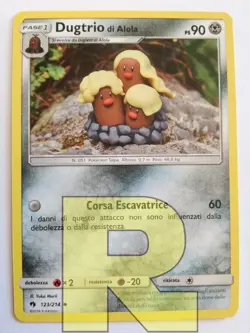 Dugtrio Di Alola R Tuoni Perduti 123/214 R Non Comune R Pokemon R Italiano - Image 1