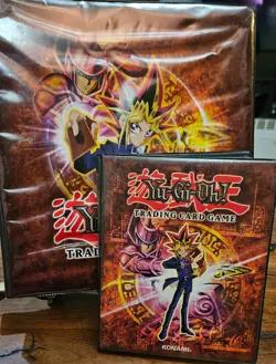 2x 1996 Vintage Yu-Gi-Oh Binders Pre-owned *Small Binder Full of Cards* - Image 1
