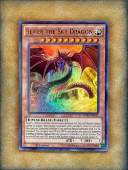Yugioh Slifer the Sky Dragon MVP1-EN057 Ultra Rare 1st Ed NM - Image 1