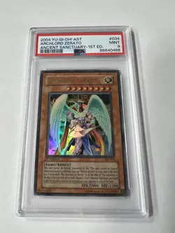 Yu-Gi-Oh! TCG Archlord Zerato AST-034 1st Edition Ultra Rare PSA 9 MINT - Image 1