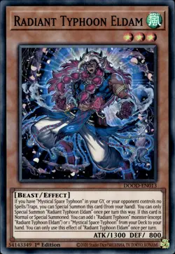 Radiant Typhoon Eldam - Super Rare 1st Edition DOOD-EN013 - NM - YuGiOh - Image 1