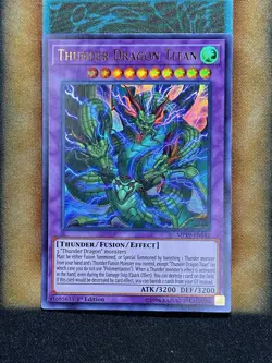 Yugioh Thunder Dragon Titan MP19-EN182 Ultra Rare 1st Ed NM - Image 1