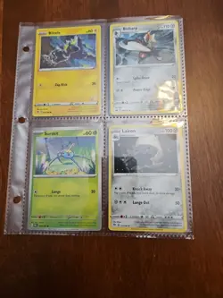 POKEMON CARDS LOT OF 32 IN VINYL BINDER PAGES IN EXCELLENT CONDITION - Image 4