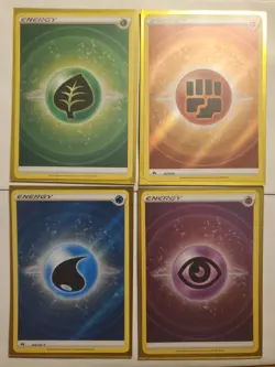 Pokemon Crown Zenith Energy Lot Of 4 Cards 2022/2023 Holographic Textured Mint - Image 1