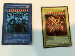 Yugioh Egyptian God Cards Obelisk GBI-002 The Winged Dragon GBI-003 Secret Rare - Image 3