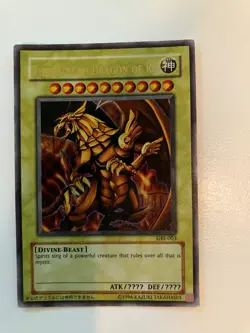 Yugioh Egyptian God Cards Obelisk GBI-002 The Winged Dragon GBI-003 Secret Rare - Image 4