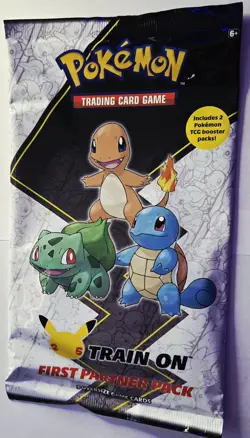 Pokemon TCG First Partner Pack KANTO - 25th Anniversary Train On Oversize Cards 820650809682 - Image 1