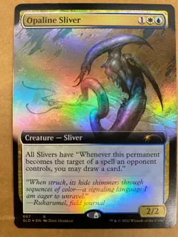 MTG 1x FOIL Opaline Sliver # 667 Secret Lair Drop Magic the Gathering Card x1 NM - Image 1