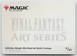 MTG Final Fantasy Art Series Stiltzkin, Moogle Merchant x1 NM Art Card - Image 2