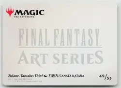 MTG Final Fantasy Art Series Zidane, Tantalus Thief x1 NM Art Card - Image 2
