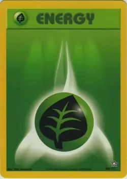 NM Grass Energy 108/111 Neo Genesis Set Unlimited Pokemon Card - Image 1