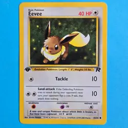 1st Edition Eevee - Team Rocket - #55/82 - Vintage Pokemon Card 2000 WOTC - Image 1