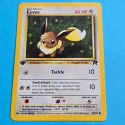 1st Edition Eevee - Team Rocket - #55/82 - Vintage Pokemon Card 2000 WOTC - Image 2