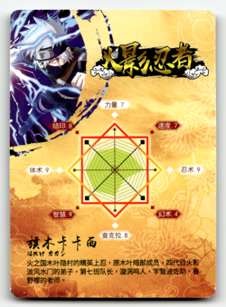 Naruto - Kakashi - SSR Gold Prism - Japanese Card - Image 2