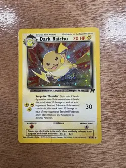 Dark Raichu 83/82 - Team Rocket - WOTC - Pokemon card - Rare - HOLO - HP - Image 1