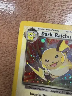 Dark Raichu 83/82 - Team Rocket - WOTC - Pokemon card - Rare - HOLO - HP - Image 3
