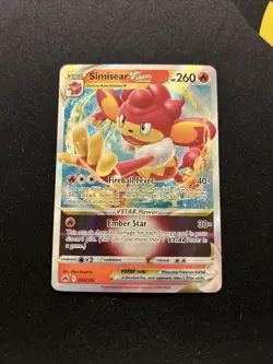 Simisear Vstar 023/159 MINT -Ultra Rare Pokemon Card- Crown Zenith (3s) - Image 1