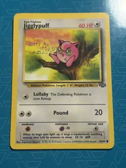 Jigglypuff 54/64 First Edition Pokemon Card 1999 Jungle Set LP (757) - Image 1