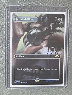 Jet Medallion (Borderless) -Foil Mint MTG Modern Horizons 3 FREE SHIPPING - Image 1