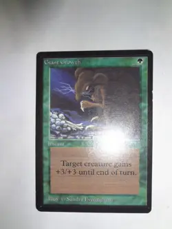 MTG MAGIC THE GATHERING CARD ORIGINAL BETA GREEN GIANT GROWTH INSTANT x1 - Image 3