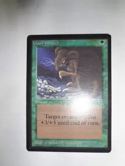 MTG MAGIC THE GATHERING CARD ORIGINAL BETA GREEN GIANT GROWTH INSTANT x1 - Image 5