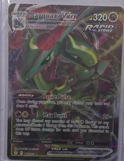 Rayquaza VMAX Pokemon TCG Evolving Skies Holo Full Art Card 111/203 Ultra Rare - Image 1