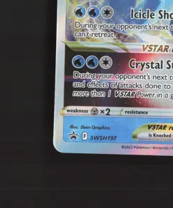 Glaceon VSTAR SWSH197 Sword & Shield Black Star Promo Holo Pokemon Card LP - Image 5