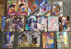 Mixed Anime Card Lot - Dragon Ball Z, Goddess Story, One Piece, Hunter X Hunter - Image 1