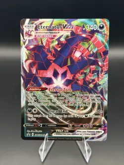Pokemon SWSH045 Eternatus VMAX Full Art Black Star Promo Card NM Condition - Image 1