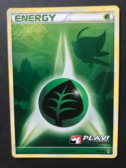 Grass Energy 88/95 Call of Legends Crosshatch HOLO Play! PROMO Pokemon Card Exc - Image 1