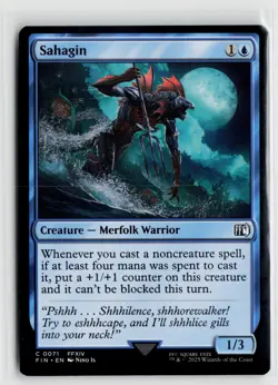 MTG Final Fantasy Sahagin x4 NM Common - Image 1