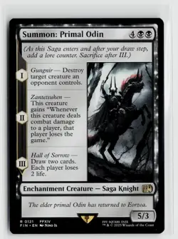 MTG Final Fantasy Summon Primal Odin x1 NM Rare - Image 1