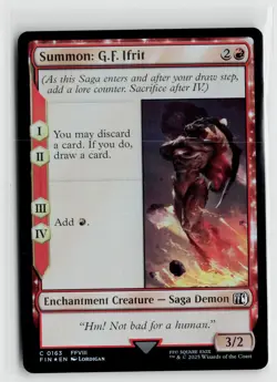 MTG Final Fantasy Summon G.F. Ifrit Foil x1 NM - Image 1