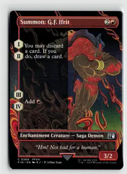 MTG Final Fantasy Summon G.F. Ifrit Borderless 369 x1 NM Common - Image 1