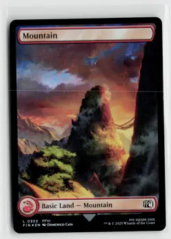 MTG Final Fantasy Mountain (303) x1 NM Foil - Image 1